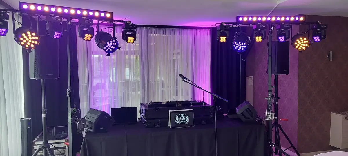 Kleine standaard discobar opstelling